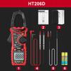 Multimeter Clamp Meter Thermocouple Lcd Display Led Flashlight Batteries Case