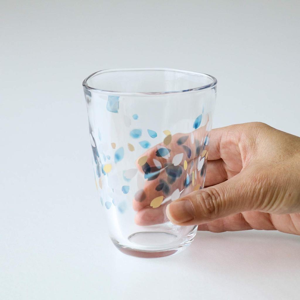 Aderia Haruiro Tumbler Pair Made In Gift Stylish Japanese Sake Perfect As a Gift for or A Great Gift for Visiting or Any (ADERIA) [Tebineri Set,