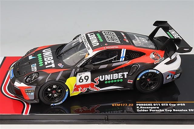 KOKUSAI BOEKI (ixo) 1/43 Porsche 911 GT3 Cup 2024 Carrera Cup #69 Finished Model GTM177