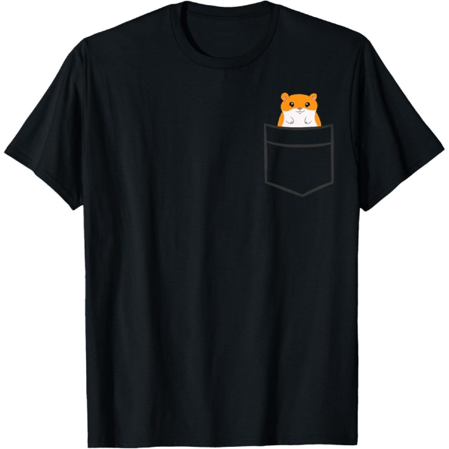 Хомяк в кармане Милая футболка с хомяком S