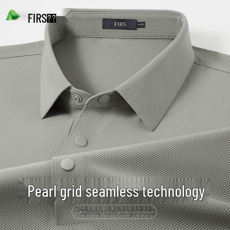 Men s Stretch Breathable Business Casual Polo Shirt L