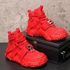 Fashion High-top Shoes, Workwear Shoes, Korean-style Thick-soled Shoes, Trendy  White Shoes, Men's Casual Shoes   B39