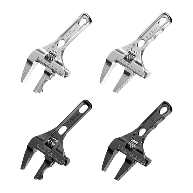 Verstellbarer Doppelfunktionsschlüssel Rohrschlüssel für Ventile/Armaturen/Verbindungsrohre/Duschköpfe Handwerkzeug für Wasserrohre