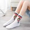 One Piece Neueste Anime Socken Cartoon Luffy Niedlich und Charmant Chopper Blütezeit Herbstzeit Baumwolle Kurze Socken Accessoire designed für Männer Frauen