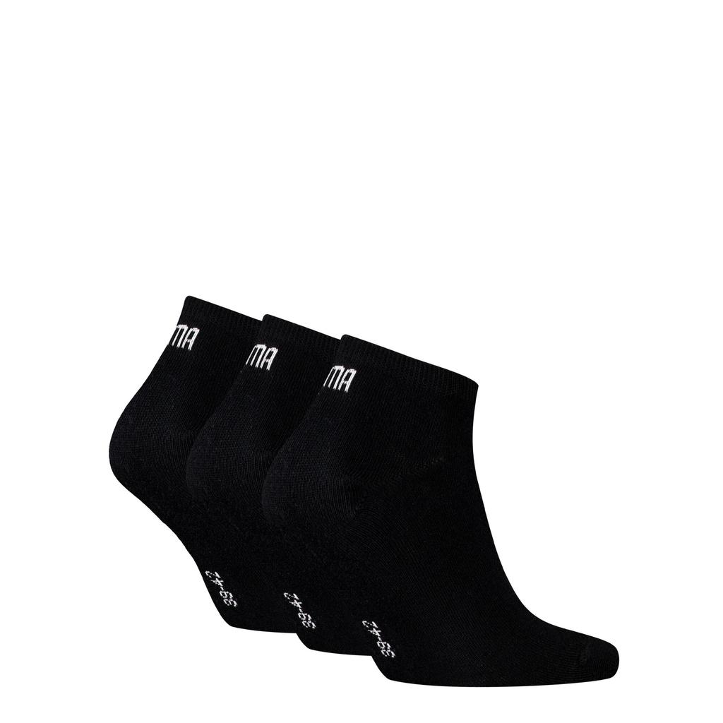 Puma SNEAKER PLAIN 3-PACK Unisex Socks Black 93862406 Size 39-42