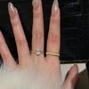 Simple Casual Style Oval Zircon Rings for women Light Luxury high-fashion Ring Party Wedding Popular fine