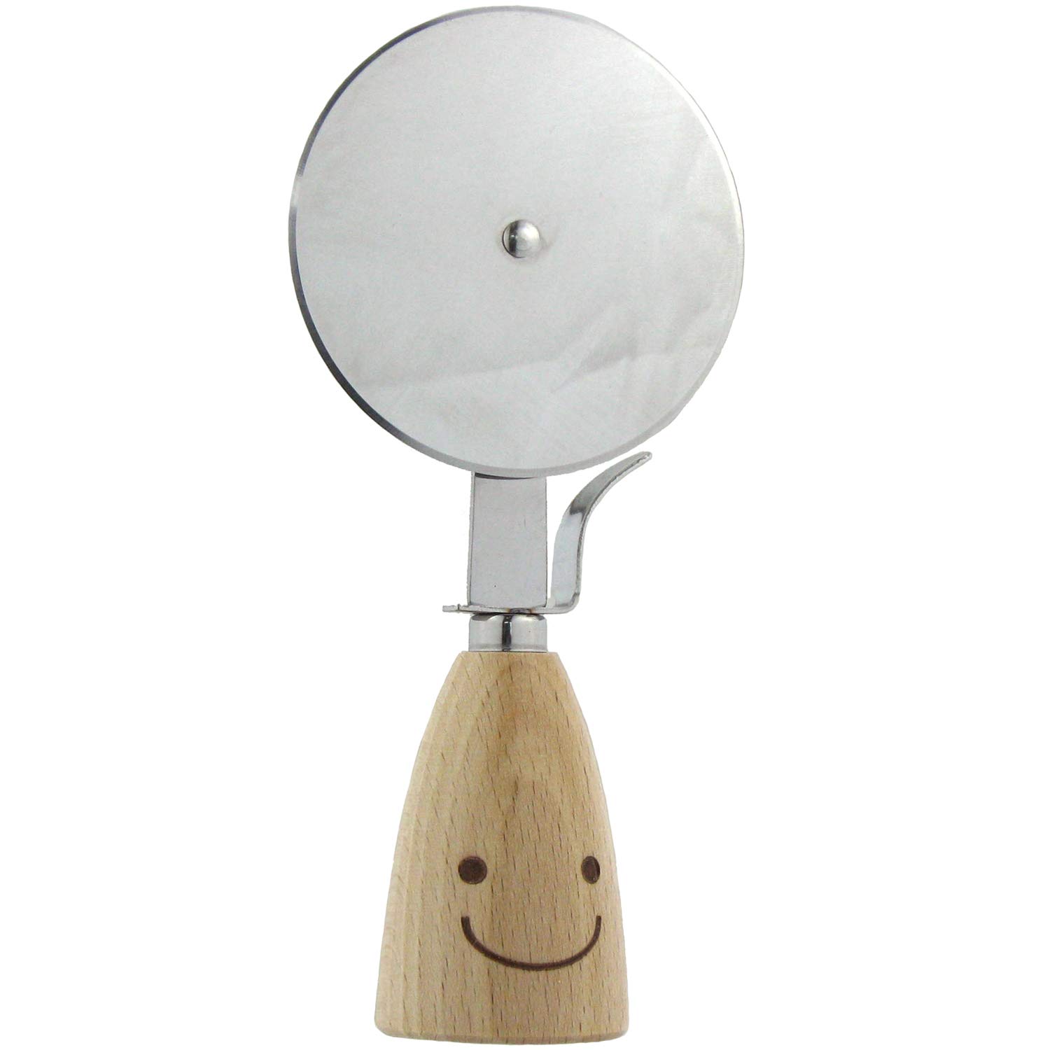 Nagao Waiwai Kitchen Pizza Cutter Stainless Steel and Wood Made in Japan 14.5cm WY-35