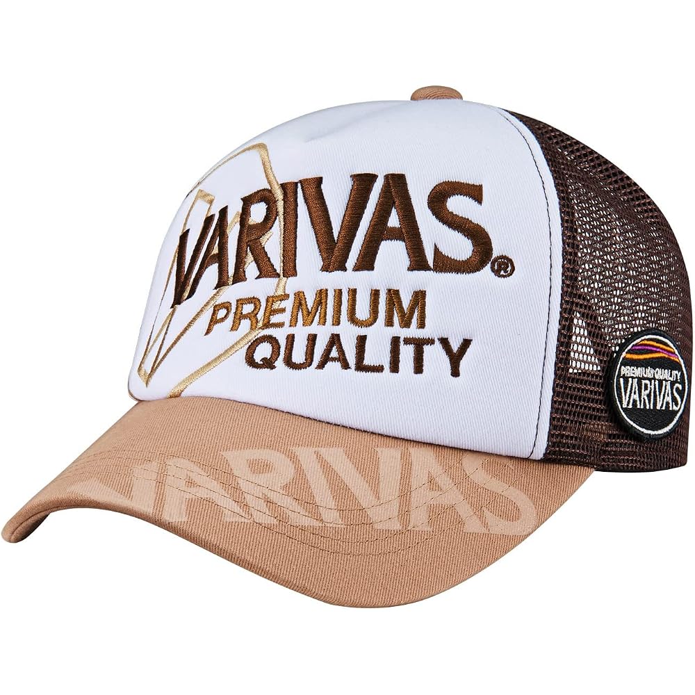 Varivas VAC-71 Half Mesh Cap Sand Free Size