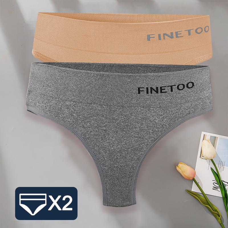 2PCS/Set M-2XL Bodyshaper G-String Panties Women Slim Underwear Female Lingerie Sexy Lady Thongs High Waist Underpants