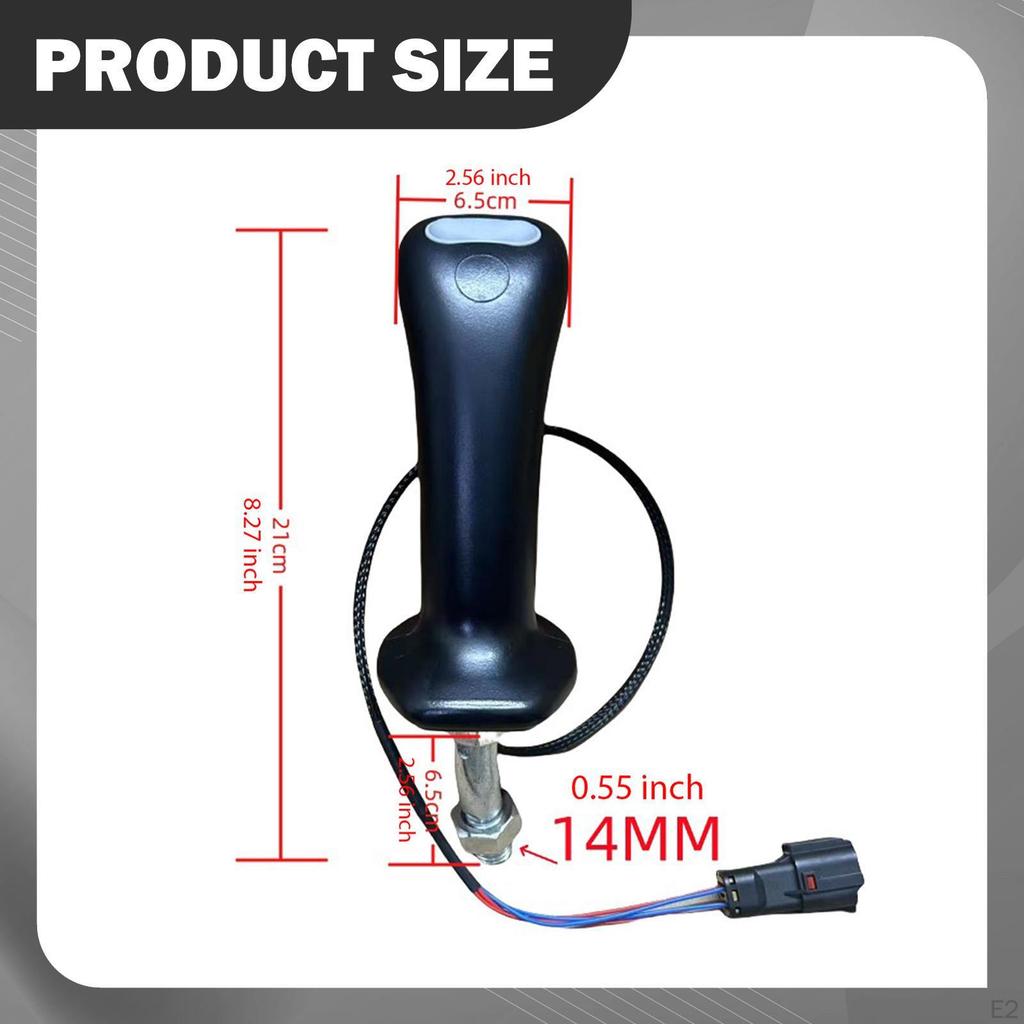 Excavator Joystick Handle Set, 4pin Lever, Part, Metal Material, Intuitive , Suitable for Constr