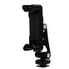 Camera Phone Support with Dual Cold Shoe Mount 360 Degree Adjustable Universal Metal Phone Clamp Tripod Mount Adapter