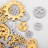 15pcs Stainless Steel Mechanical Steampunk Cogs Gears Clock Hour Hand Pendant Necklaces Bracelets Charm DIY Jewelry Making Decro