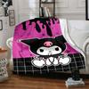 1pc Sanrio Kuromi6 Blanket, Gift, for Men and Women, Soft Blanket, Good for Sofa Bed Couch Travel, Lightweight Flannel Blanket