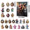 Weihnachts-Countdown Blind Box Mini Acryl Drachenbaby Anhänger Geschenk für Feiertagspartys