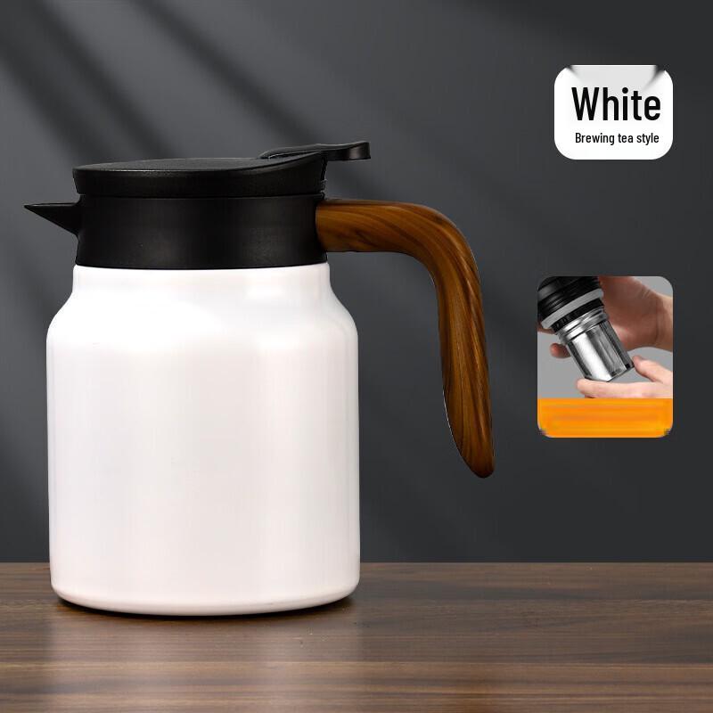 LISM Wooden Handle Insulated Tea Infuser Pot