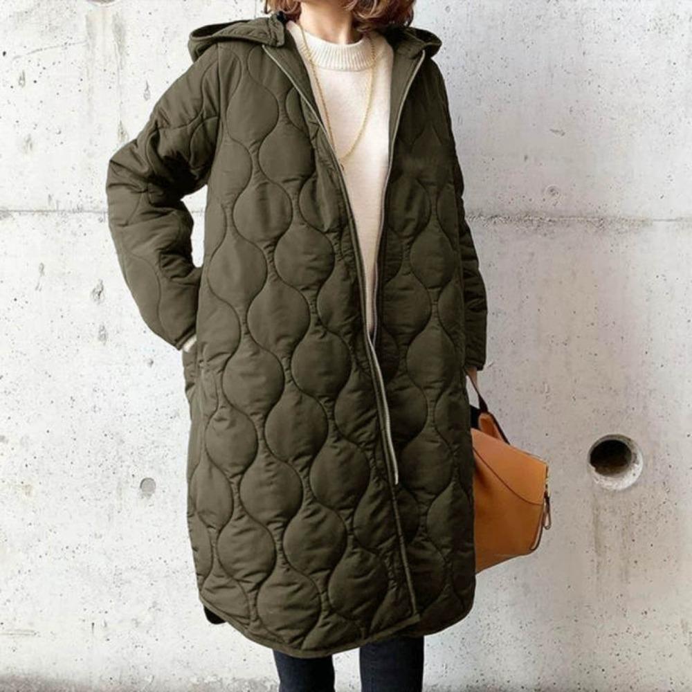 Damska Vintage Fashoin Bluza z Kapturem z Długim Rękawem Płaszcz Zimowy Ciepły Oversize Długa Kurtka Ubrania Gruby Płaszcz Jednolity Płaszcz Damski