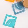 Knitting Needle Gauge Ruler with Carabiner Clip Keyring Crochet Yarns Knitting Gauge Knitting Needle Measuring Tool