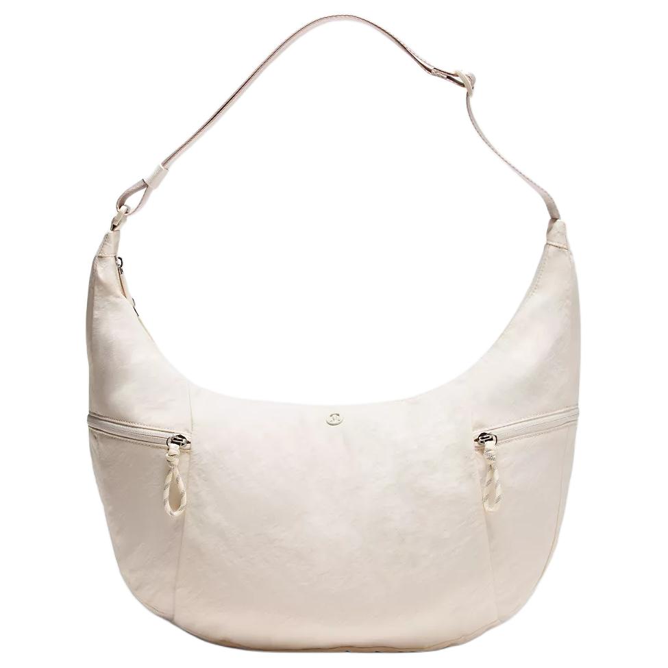 

Lululemon Large Slouchy 13L Fashionable Tote Bag With Brand Logo Unisex Tote Bag Light-Ivory Silver LU9CADS-LTIV/SLVR Light Ivory & Silver