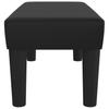 Black Bench 70 X 30 X 30 Cm Faux Leather