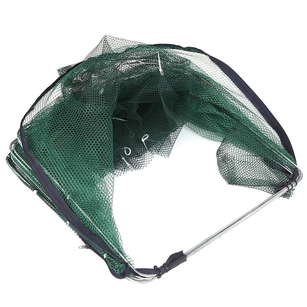 Foldable Fishing Net   6 Hole Fishing Net Shrimp Cage Trap Minnow Crab Baits Mesh Trap Net
