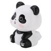 ABS Solar Panda Figurine 3inch Fortune Panda Statue  Indoor Living Room Decor