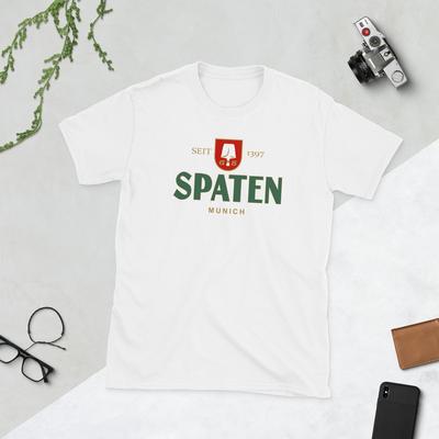 Mnichovské německé pivo Spaten Vintage Unisex tričko