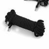 10m Hemp Rope with Metal Ends for Full-Body Restraint and Adult Bondage.
