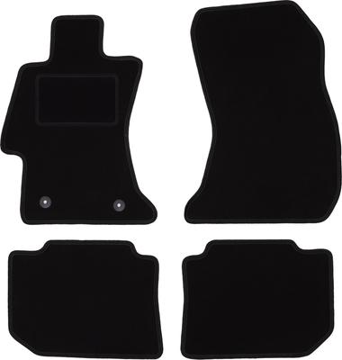 Black Velour Floor Mats For: Subaru Outback V Station Wagon (2014-)