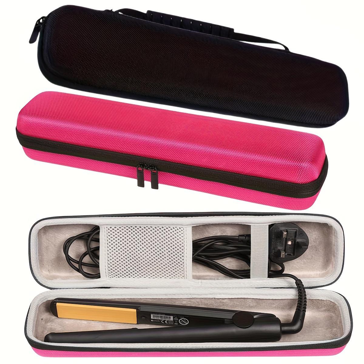 

Durable EVA Travel Case for Hair Straightener & Curling Styler - Drop-Proof Protection, Compact Design with Interior Compartments for Cables рожевий