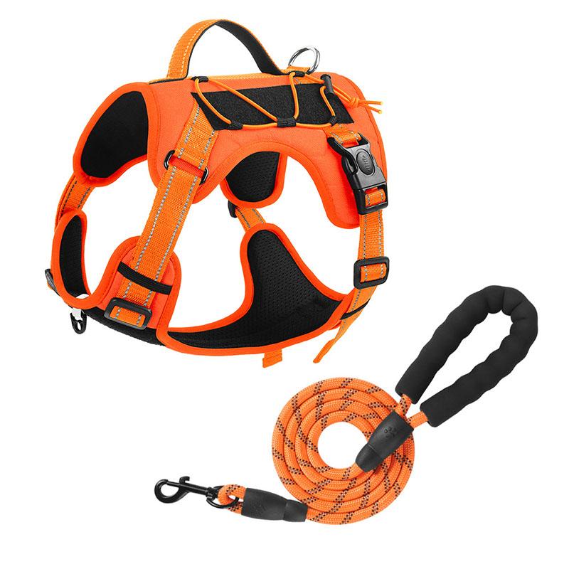 Pet Tactics Harness Multi Functional Nylon Reflective Dog Adjustable No Pull Comfortable Control Dog Chest Harness Pet Supplies