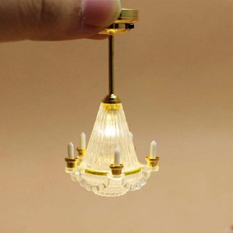 Furniture Miniature Ceiling Light Girls Decorative Ornaments Toy Miniature Light Portable Relieve Boredom Dollhouse Toys