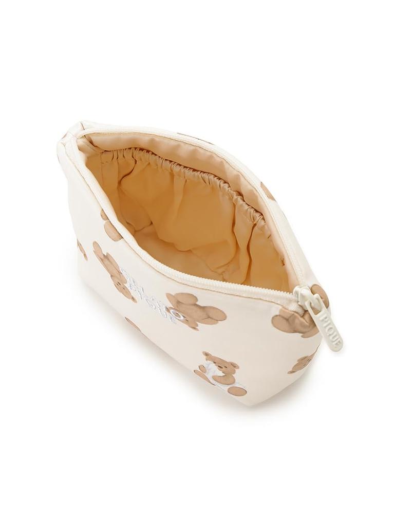 Gelato Pique WhiteDay Bear Print Tissue Pouch PWGB261618 CRM Free Size Women's