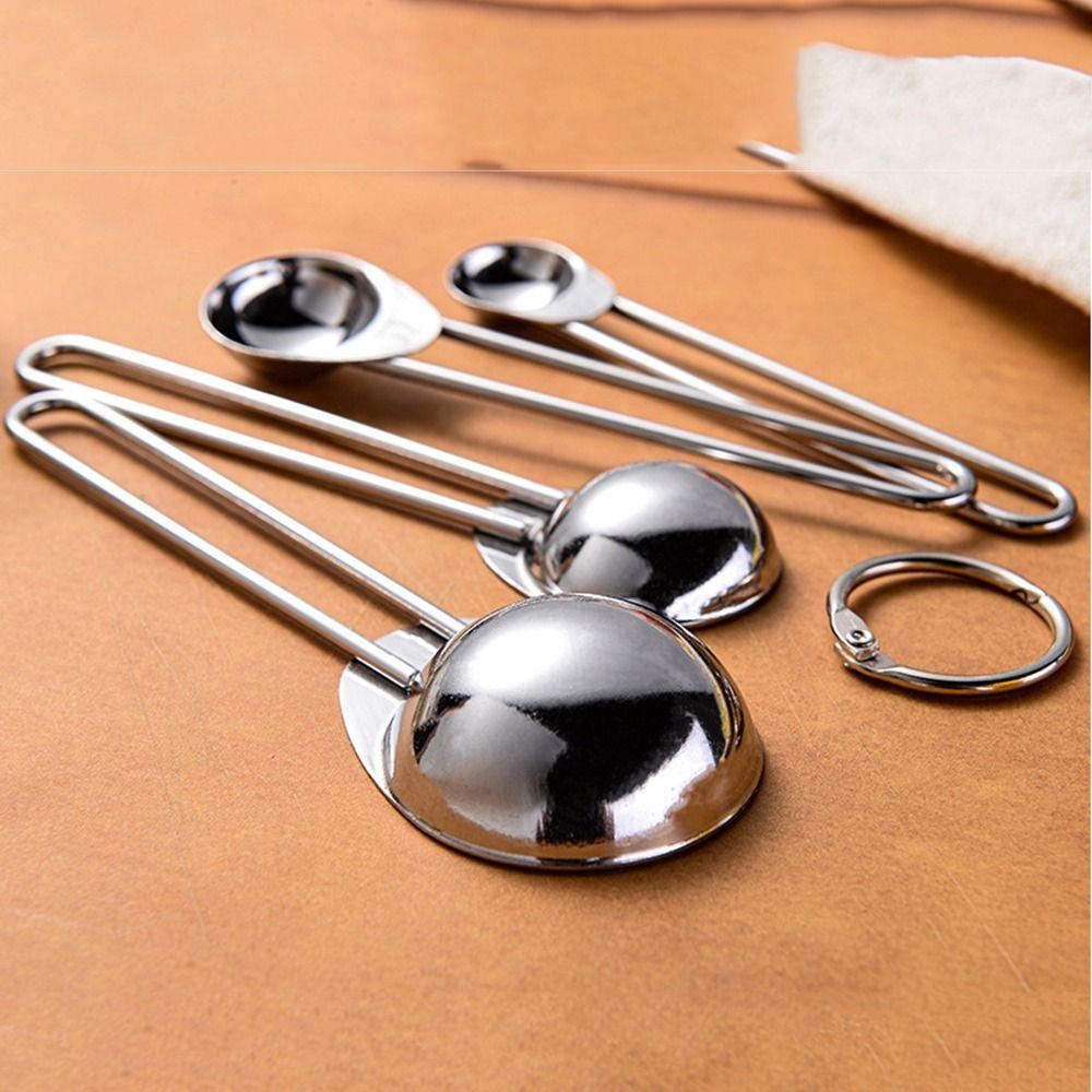 8Pcs Durability Nesting Cups Accurate Stackable Measuring Spoon Set Small Tablespoon Tools  Tea