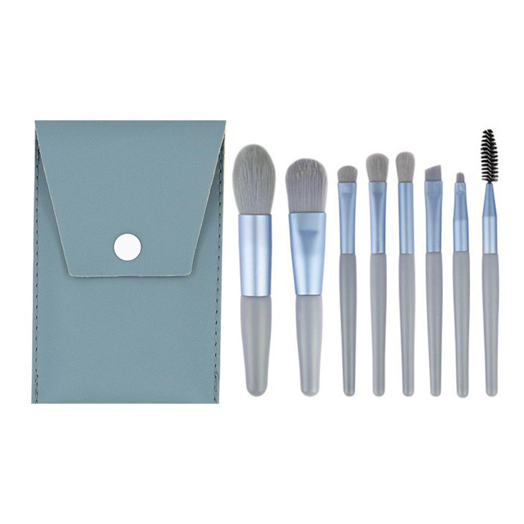 8 Pieces Makeup Brushes with Plastic Handle Waterproof Powder Foundation Make Up Eye Shadow Kit Brush Cosmetics Travel