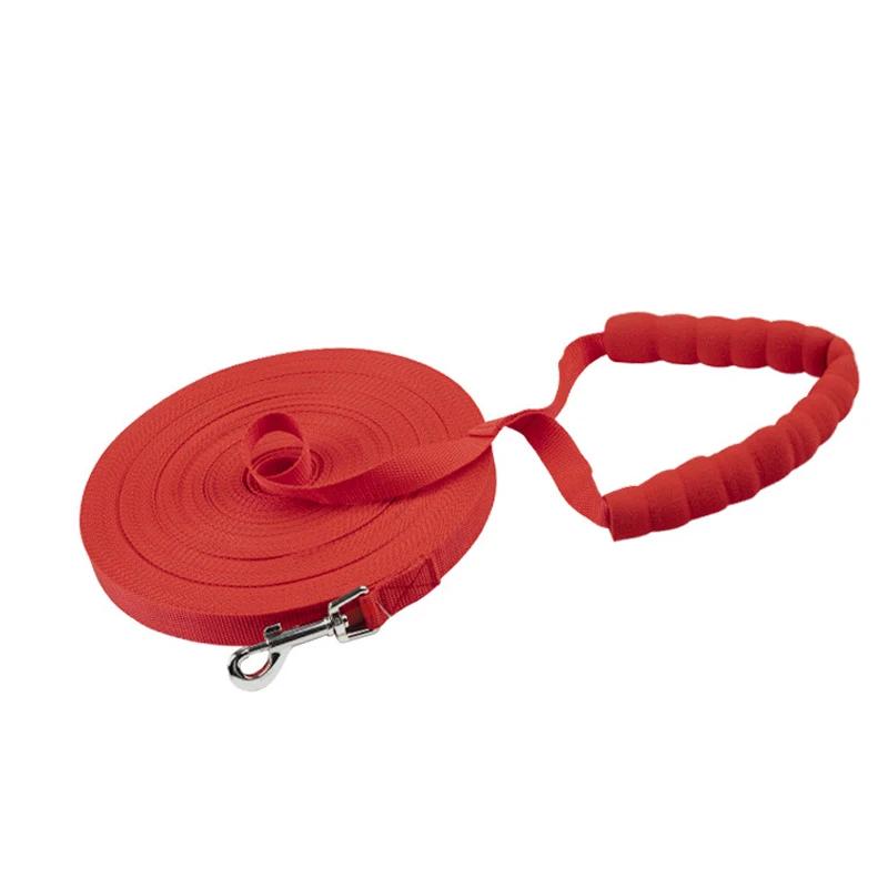 Classic 10/15/20/30m Heavy Duty Dog Leash, Extra Long Pet Leash with Comfortable Sponge Handle and Swivel Hook for Large, Medium Dogs