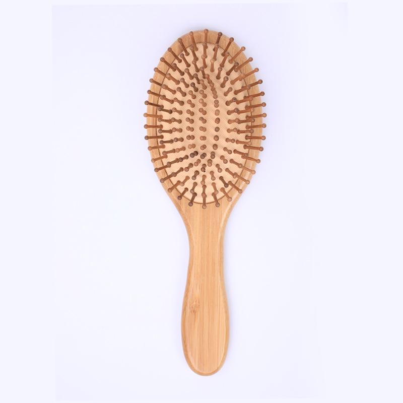 Natural Bamboo Scalp Massage Air Cushion Comb Set