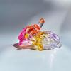 1Pc Glass Simulation Small Turtle Ornaments Glass Golden Turtle Home Fish Tank Landscaping Auspicious Decorations