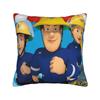 Fireman Sam Square Pillow Case Firefighters Cartoon Cushion Covers Awesome Zippered Decorative Pillowcase for Sofa 40*40cm