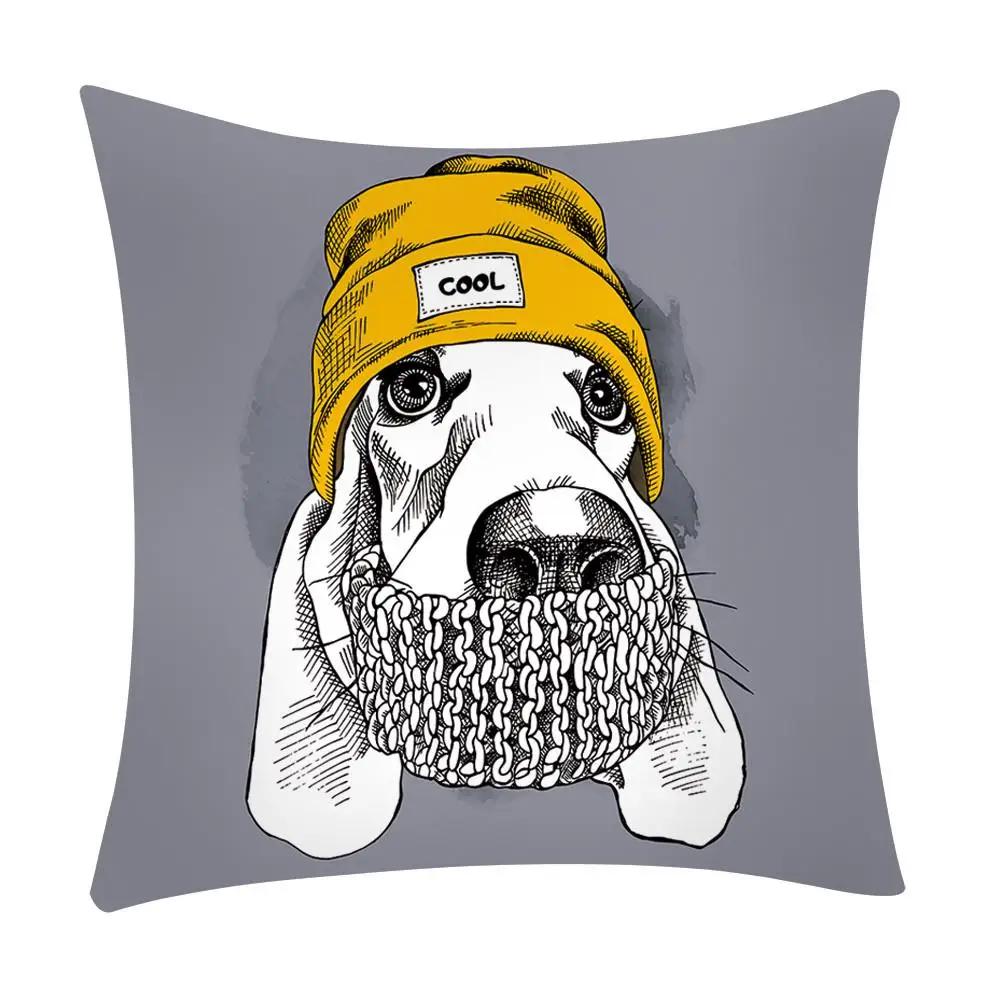 

Наволочка с принтом Чехол для подушки дивана автомобиля Домашний декор 30x30cm бежевый