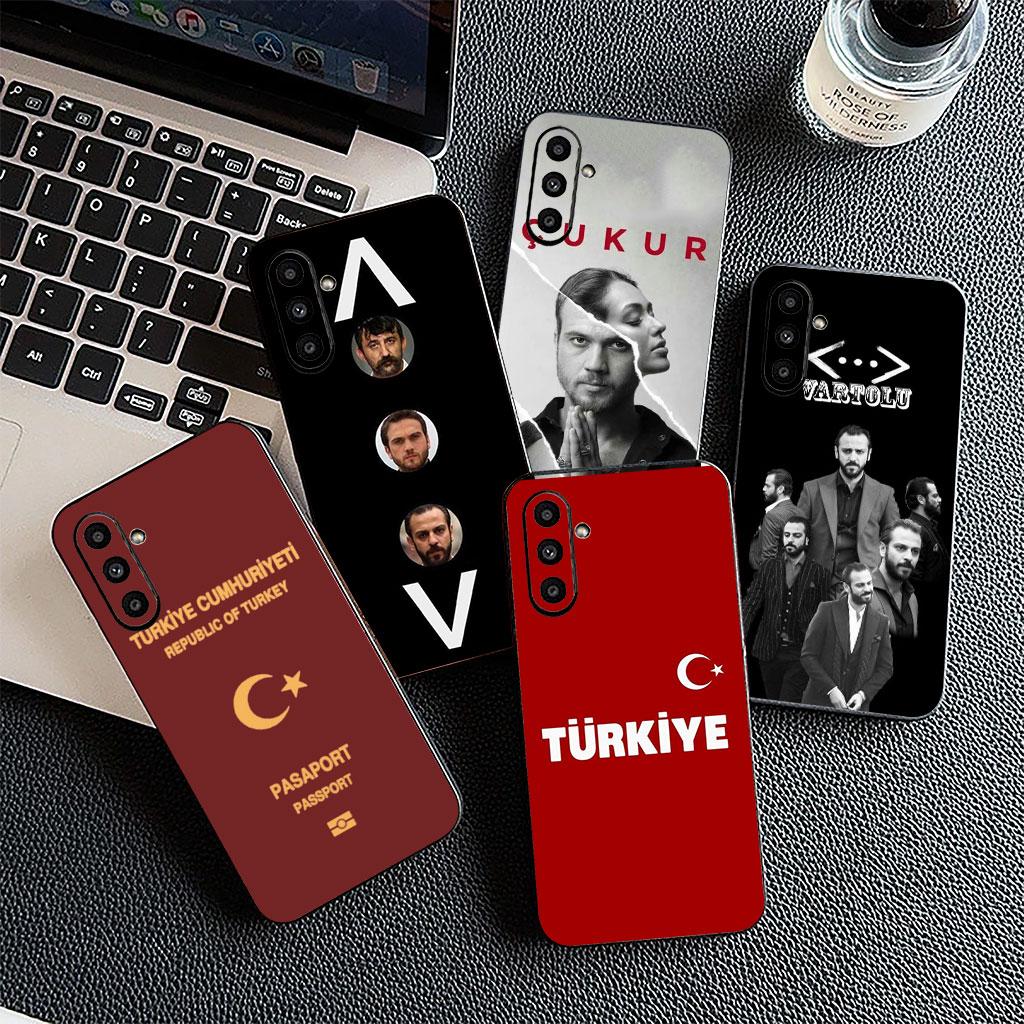 Soft Cover for Samsung Galaxy S22 S21 S20 FE Ultra Plus A35 A36 A55 A37 A33 A34 A57 Coque Phone Case Flag Turkey Cukur