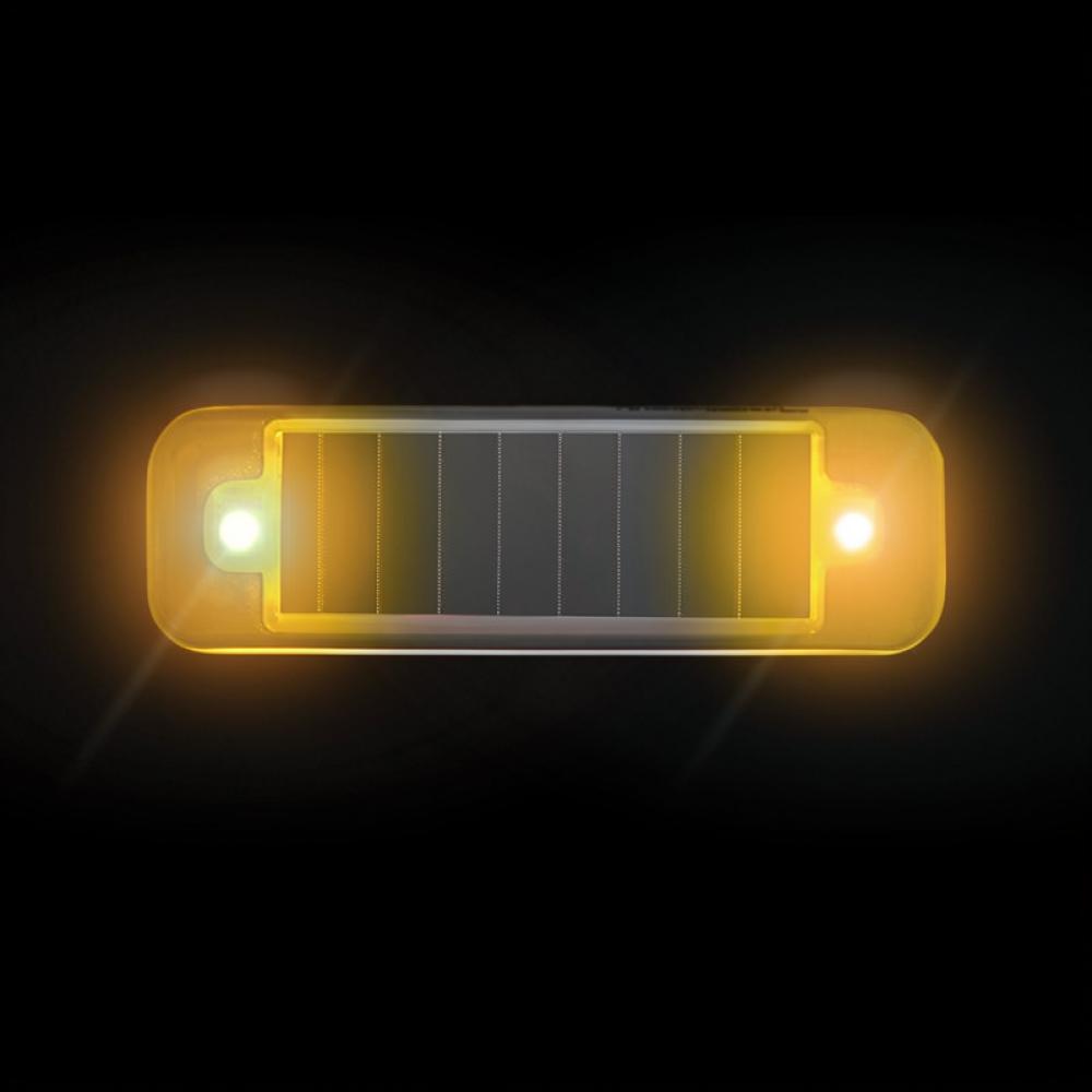 Universal Solar Powered Warning Strobe Light Wireless Vibration Sensor Anti Rear End Signal Lamp For Car Auto Motorcycle