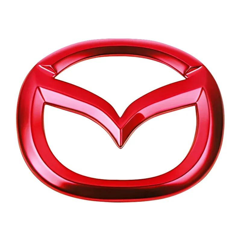 1 st ABS Bilrattens Mittemblem Klistermärke för Mazda 3 CX3 CX4 CX5 CX7 CX8 CX9 CX30 RX7 Atenza Axela Inredningsdekoration