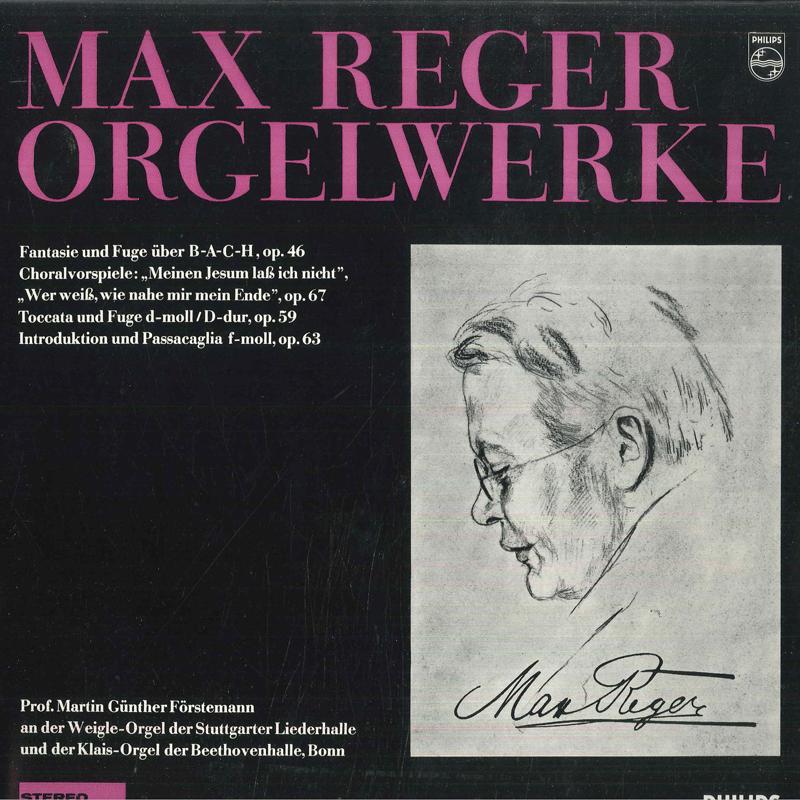 

LP Record MARTIN GUNTHER FORSTEMANN Reger Orgelwerke 838705AY PHILIPS Germany Classical Used