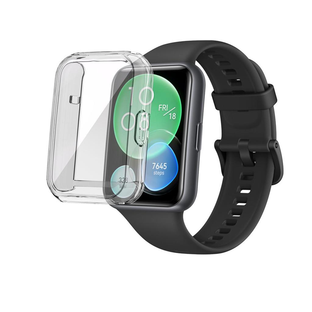 Watch Screen Protector High Sensitivity Ergonomic TPU Full Protective Case for Huawei Fit2 Watch Transparent