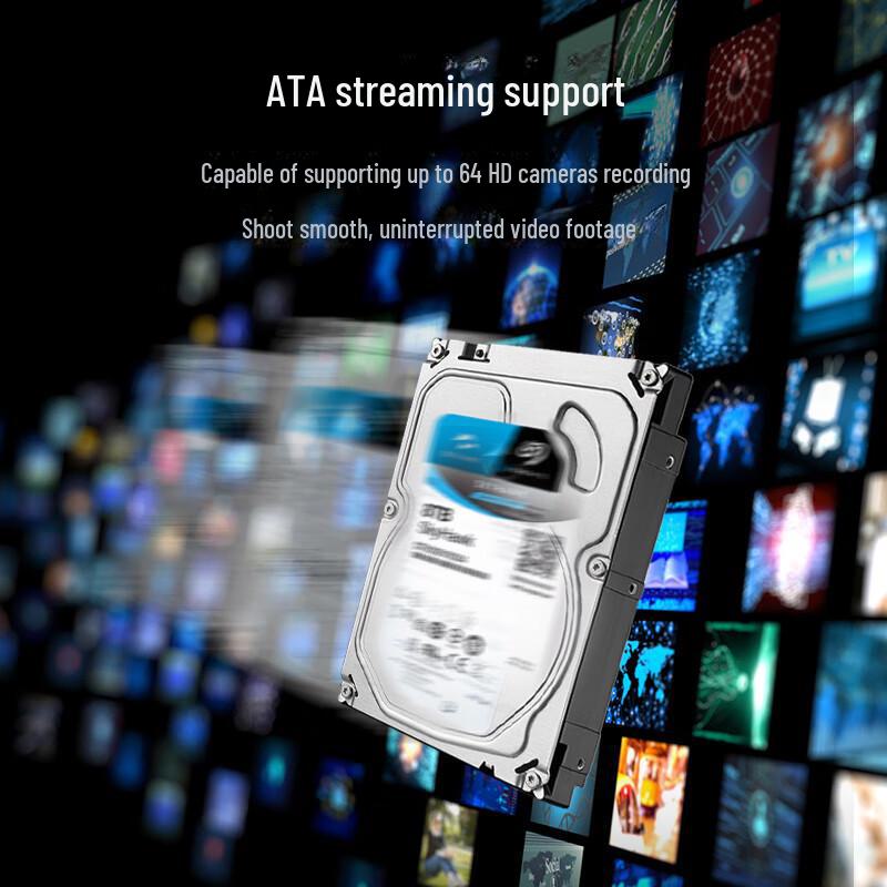 Seagate Cool Eagle 2TB 256MB SATA CMR 3.5" Surveillance Hard Drive