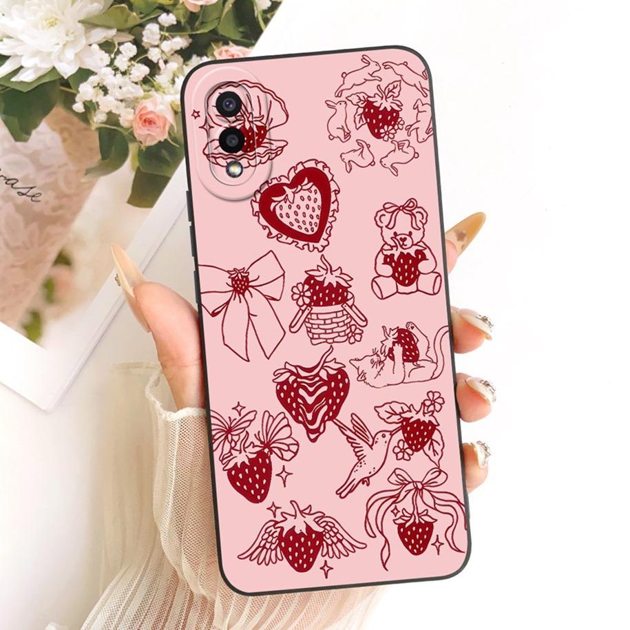 

Cute Cartoon Case For Samsung Galaxy A02 Cover SM-A022F Soft Liquid Silicone Shockproof Funda For Samsung M02 SM-M022F A 02 Capa Samsung A02