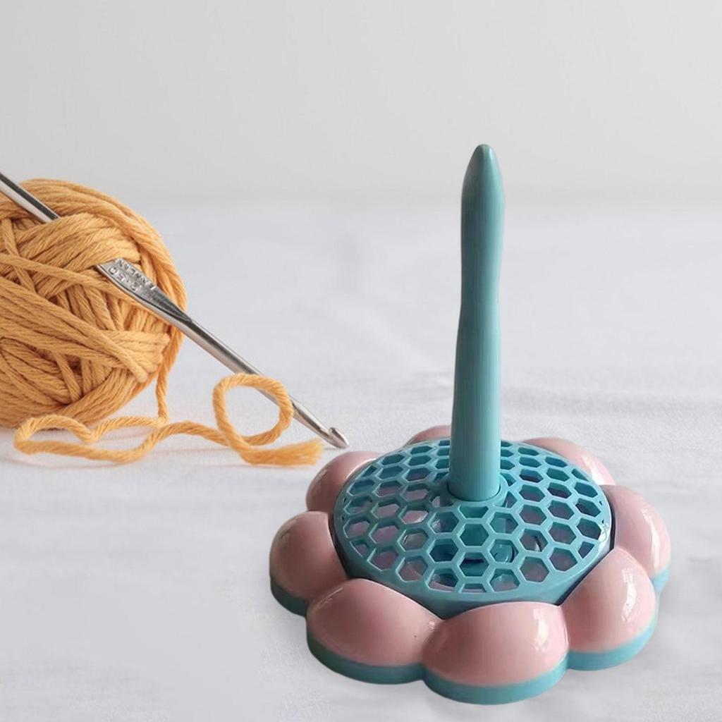 Crochet Yarn Holder DIY Effortless Embroidery Rotating Accessory Portable Craft