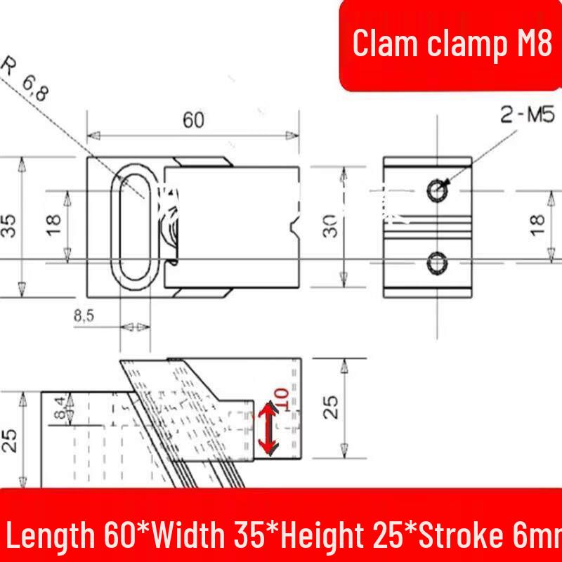 Heavy-Duty CNC Machining Clamp