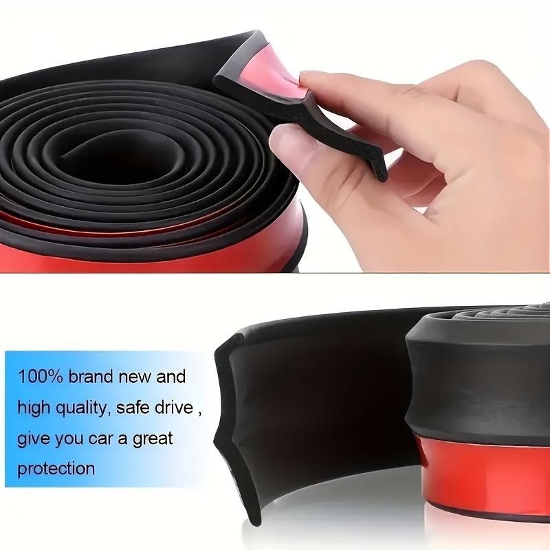 Universal Car Lip Skirt Protector 6 Cm Width Rubber Strip 250 Cm Car Front Bumper Lip Exterior Mouldings
