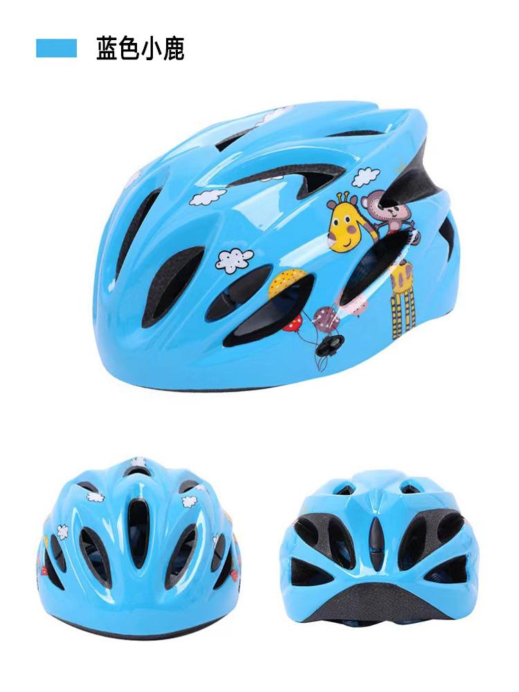 Breathable Kids Bike Helmet with Cartoon Design UV Protection Safety Gear for Outdoor Sports